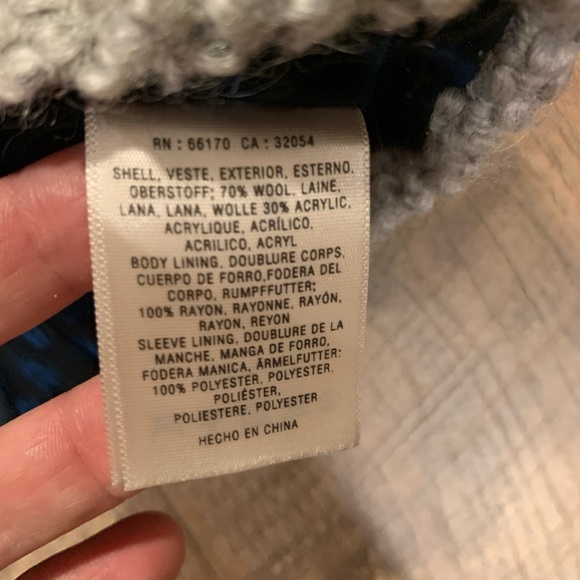 Cropped woollen jacket sz L anthropologie - Picture 3 of 3